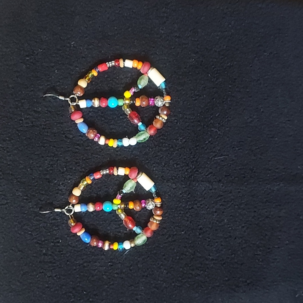 Earrings, multi colors